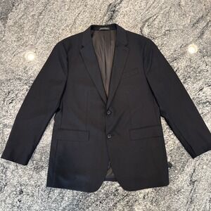 Banana Republic Blazer Mens 44 Regular Black Tailored Slim Fit Two Button #627